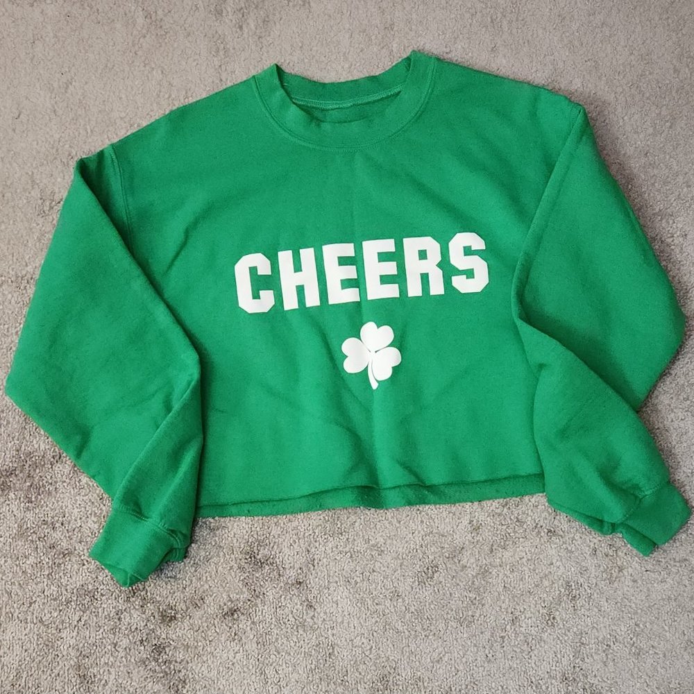 St. Patrick's Day Cropped Sweater